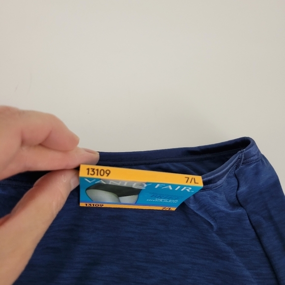 VANITY FAIR Illumination Blue Super Soft, Stretch Size 7/L - Picture 6 of 8